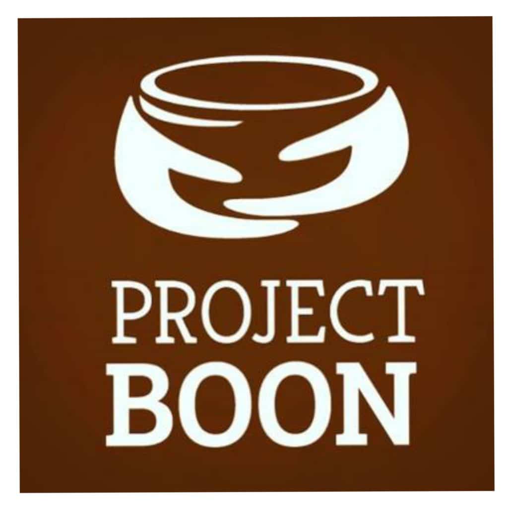 project boon logo, about us